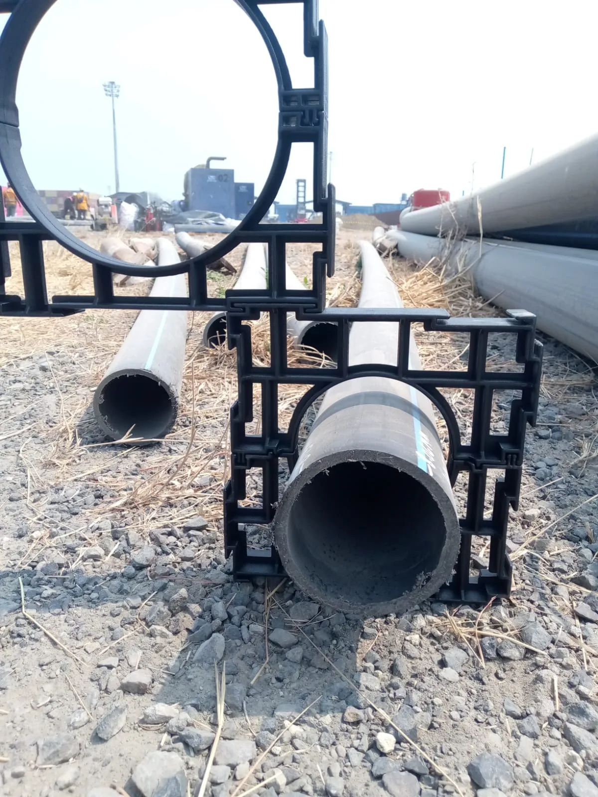 Dokumentasi spacer plastik custom untuk underground conduit
